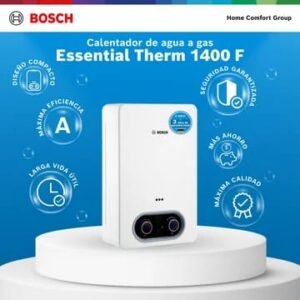 Calentador de agua 6 litros Tiro Forzado de paso a Gas Natural Therm 1400 F BOSCH